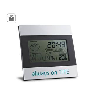 DENE. Skridbords väderstation med aluminium och ABS LCD-skärm, miniatyr 3