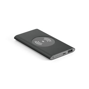 CASSINI. Powerbank 4 000 mAh med 5W trådlös laddare i återvunnet aluminium (100% rAL), miniatyr 2