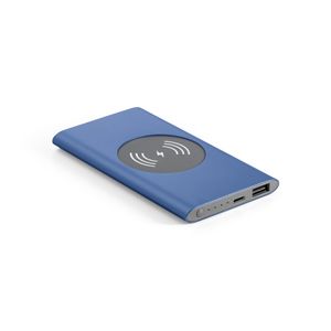 CASSINI. Powerbank 4 000 mAh med 5W trådlös laddare i återvunnet aluminium (100% rAL), miniatyr 9