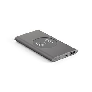 CASSINI. Powerbank 4 000 mAh med 5W trådlös laddare i återvunnet aluminium (100% rAL), miniatyr 6