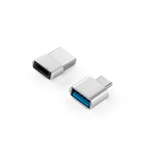 MINSKY. Set med 2 aluminium USB-A / USB-C-adaptrar, miniatyr 2