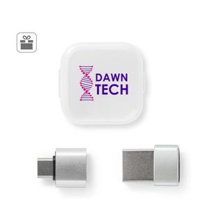 MINSKY. Set med 2 aluminium USB-A / USB-C-adaptrar, miniatyr 4