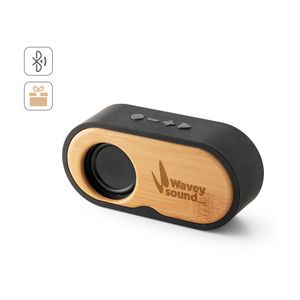TILLY. Bärbar 3W högtalare med 5 timmars batteritid på bambu och återvunnen ABS (100 % rABS), miniatyr 1