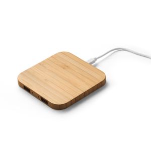 DALTON. Supersnabb 15W bambu trådlös laddare, miniatyr 6