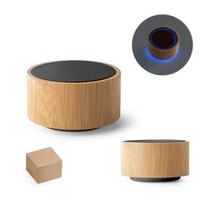 ARBER. Bärbar 3W högtalare med 4h batteritid i bambu och Återvunnen ABS (100% rABS), miniatyr 1