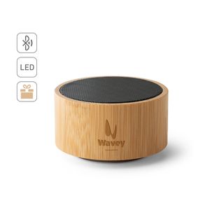 ARBER. Bärbar 3W högtalare med 4h batteritid i bambu och Återvunnen ABS (100% rABS), miniatyr 5