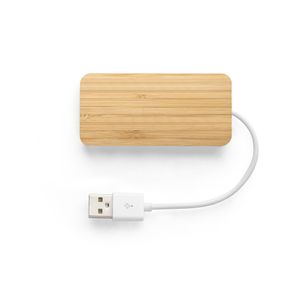 MOSER. HUB med 2 USB-A och 1 USB-C-portar i bambu, miniatyr 2