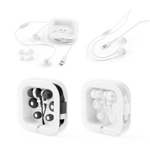 PRESLEY. Hörlurar med 1.2 meter USB-C-kabel och inbyggd ABS-mikrofon, miniatyr 1