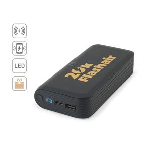 BECKER 20. 20 000 mAh powerbank i återvunnen ABS (100 % rABS) med 15 W supersnabb trådlös laddare, miniatyr 5