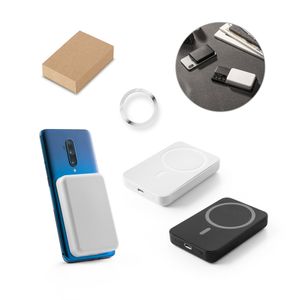 AMPERE 5. 5 000 mAh magnetisk powerbank med 15W supersnabb trådlös laddare i återvunnen ABS (100 % rABS), miniatyr 1