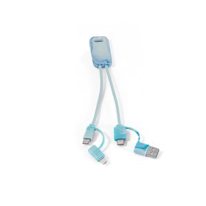 BERNERS. Supersnabb 6-i-1 USB-kabel i återvunnen PET (100 % rPET), miniatyr 6
