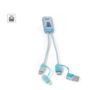 BERNERS. Supersnabb 6-i-1 USB-kabel i återvunnen PET (100 % rPET), miniatyr 5