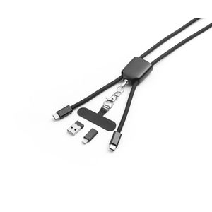 ZEWAIL. Snodd med inkluderad smartphonehållare, USB-C-kabel och olika adaptrar i återvunnet ABS och återvunnet TPE, miniatyr 2