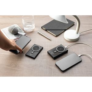 WRIGHT 10. Magnetisk powerbank med supersnabb laddning i återvunnet aluminium och återvunnet ABS 10'000 mAh, miniatyr 3