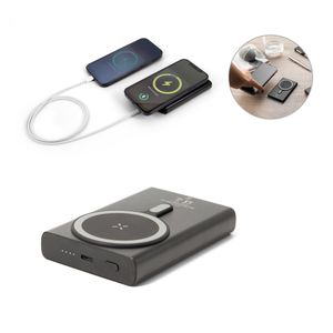 WRIGHT 10. Magnetisk powerbank med supersnabb laddning i återvunnet aluminium och återvunnet ABS 10'000 mAh, miniatyr 1