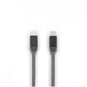 NADELLA. USB-C till USB-C-kabel med flätad polyestersladd (60 W) och ett magnetiskt system för enkel upplindning