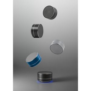 FLOREY. Bärbar 3W högtalare med 4h batteritid i återvunnet aluminium (100 % rAL) och återvunnen ABS (100 % rABS), miniatyr 5