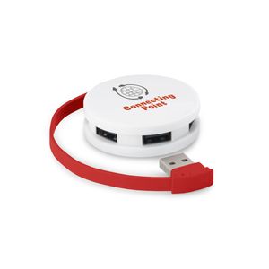 GARDNER. HUB med kabel och 4 USB-A-portar i ABS, miniatyr 3
