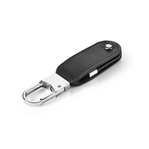 BRAGG 8GB. USB-minne med 8GB i PU och med karbinhake, miniatyr 5