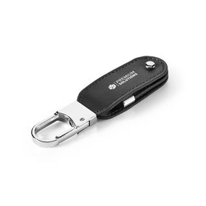 BRAGG 8GB. USB-minne med 8GB i PU och med karbinhake, miniatyr 3