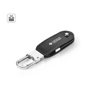BRAGG 8GB. USB-minne med 8GB i PU och med karbinhake, miniatyr 4