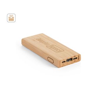 KOHN. Powerbank 5 000 mAh i bambu, miniatyr 4