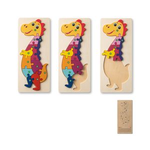 DIPLODOCO. Dinosaurieformat pussel i furuplywood, miniatyr 1
