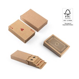 FISCHER. Kortlek med 54 klassiska kort i kraftpapper, av FSC™-certifierat material och andra kontrollerade material, miniatyr 1