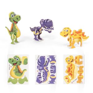 DINOSAURUS. 3D-pussel i papper i form av en dinosaurie, miniatyr 1