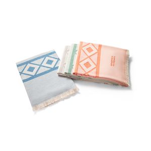 MALEK. Multifunktionell handduk och badhandduk (350 g/m²) av lätt och motståndskraftig bomull (85 %) och återvunnen bomull (15 %)