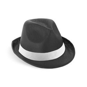 MANOLO POLI. Mössa i PP med vitt polyesterband, miniatyr 5