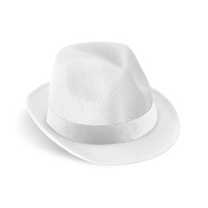 MANOLO POLI. Mössa i PP med vitt polyesterband, miniatyr 9
