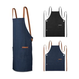CARDAMOM. Förkläde i bomull (80 % återvunnen) och polyester (20 % återvunnen) (220 g/m²), miniatyr 1