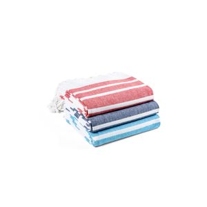 SARDENHA. Strandhandduk i bomull (70 % återvunnen) och polyester (30 % återvunnen) (180 g/m²), miniatyr 4