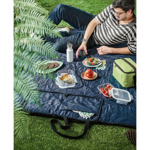 GRADY. Vikbar picknickfilt i rPET och PEVA, miniatyr 4