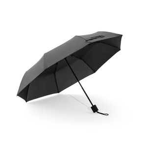 AIDEN. 21" paraply i återvunnen polyester (100 % rPET) pongee 190T, hopfällbart i 3 sektioner, miniatyr 5