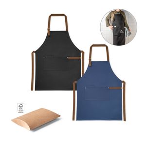 VESPER. Förkläde i 100 % bomullsduk (300 g/m²) med metalldetaljer
