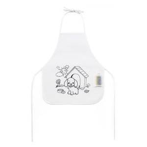 NILO. Barnförkläde för färgläggning i non-woven (80 g/m²), miniatyr 5