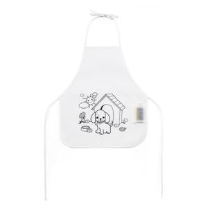 NILO. Barnförkläde för färgläggning i non-woven (80 g/m²)