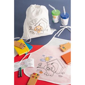 NILO. Barnförkläde för färgläggning i non-woven (80 g/m²), miniatyr 3