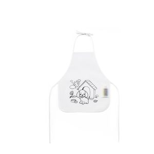NILO. Barnförkläde för färgläggning i non-woven (80 g/m²), miniatyr 4