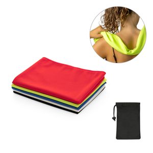 BERNAL. återvunnen polyester (100% rPET) fitness kylhandduk med non-woven påse, miniatyr 1