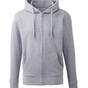 Mens Anthem full-zip hoodie, miniatyr 4