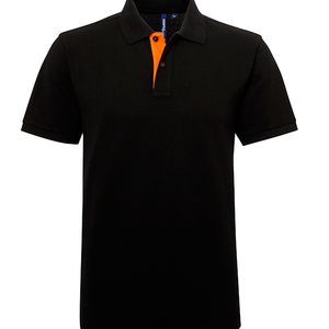 Men's classic fit contrast polo, miniatyr 2