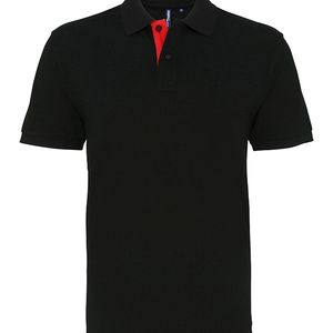 Men's classic fit contrast polo, miniatyr 3