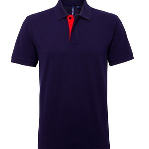 Men's classic fit contrast polo, miniatyr 6