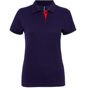 Women's contrast polo, miniatyr 5