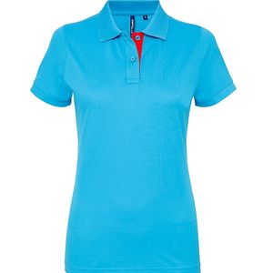 Women's contrast polo, miniatyr 9