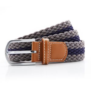 Two colour stripe braid stretch belt, miniatyr 7