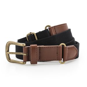 Faux Leather & braid belt, miniatyr 1